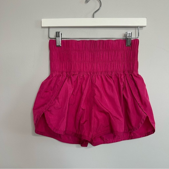 Free People Movement The Way Home Athletic Shorts Bright Pink Fuchsia Size Small - Picture 3 of 7